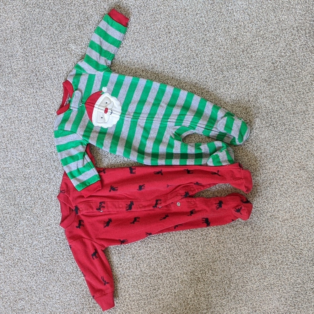Carter's/Child of Mine Holiday Fleece Footies